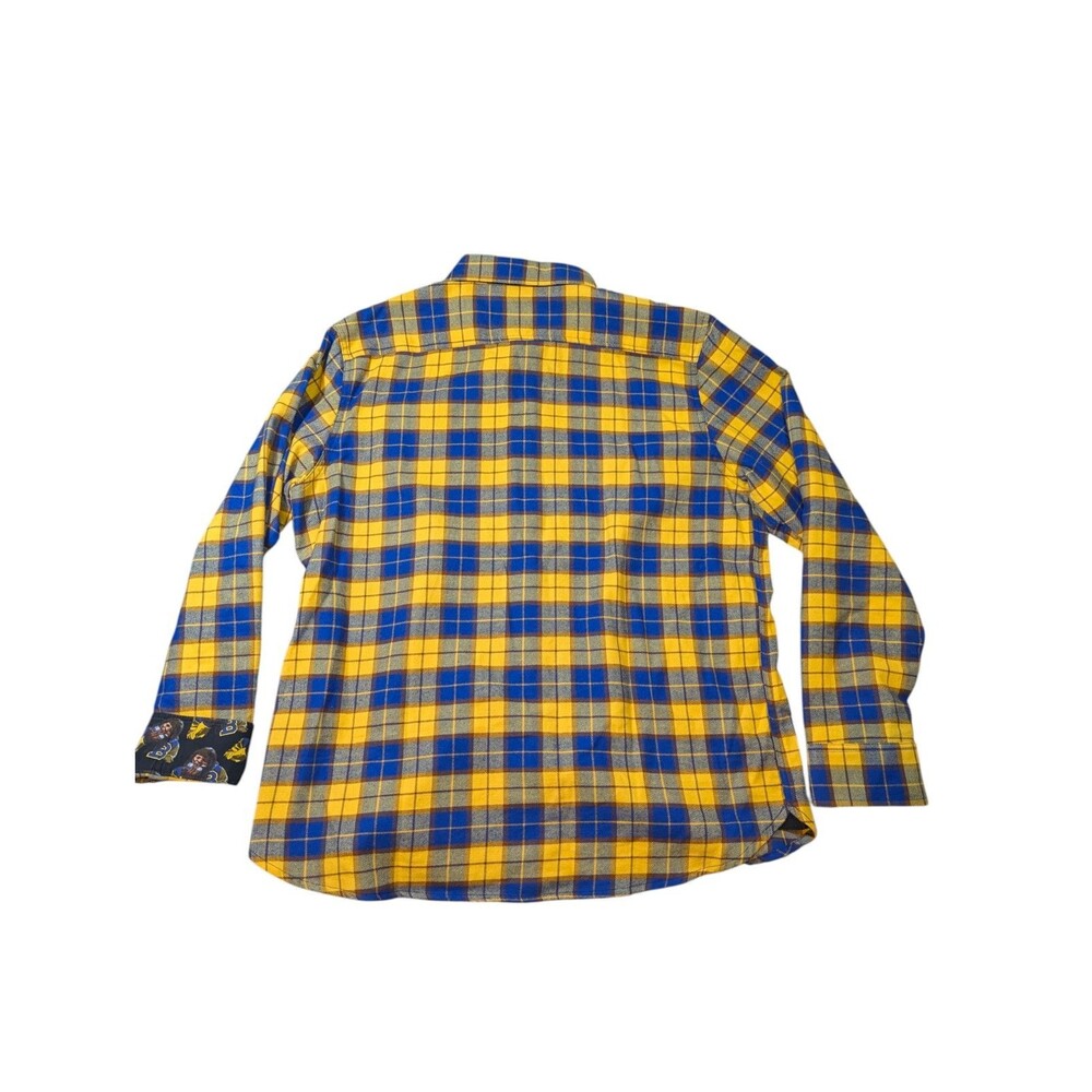Middle Of Beyond Flannel Shirt Teen Wolf Plaid Mens XL 80's Cult Classic - Picture 3 of 9